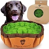 URBAN PAUL® Schnüffelteppich für Hunde - Beste Materialien - extrem widerstandsfähiges Intelligenzspielzeug für Hunde - größenverstellbar und waschbar (grün)